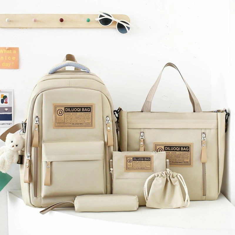 New five-piece backpack for men and women