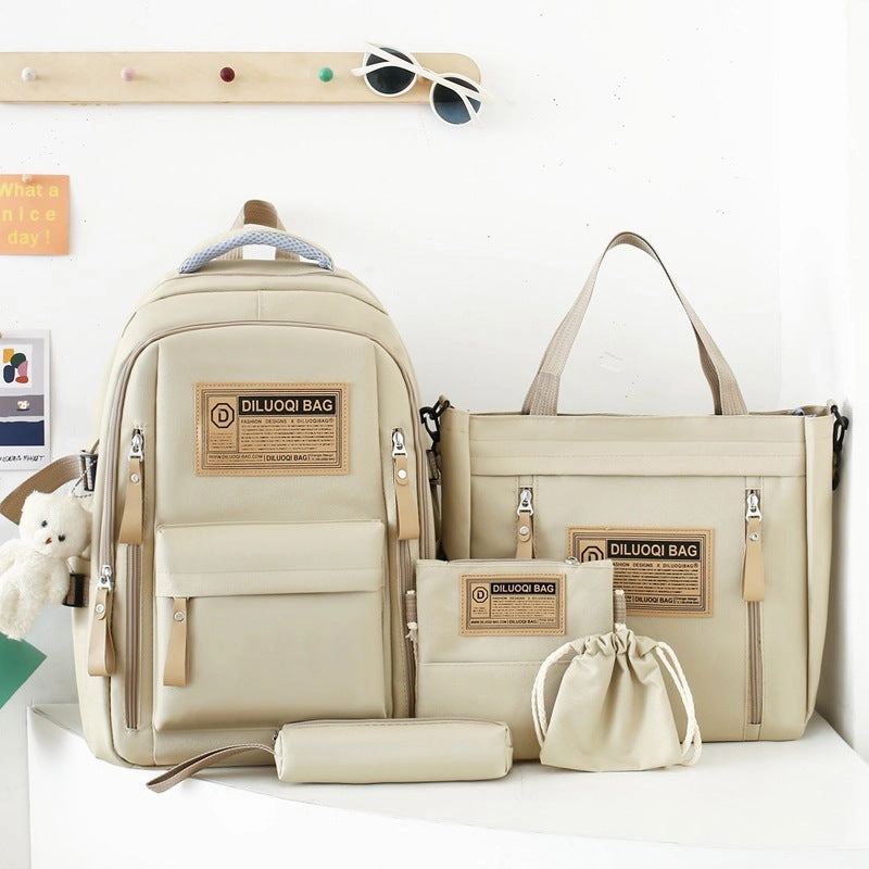 New five-piece backpack for men and women