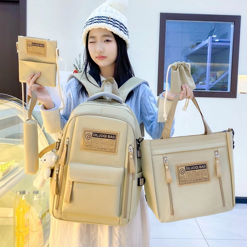 New five-piece backpack for men and women