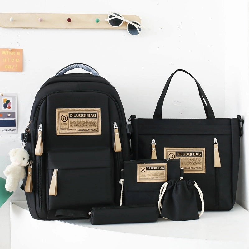 New five-piece backpack for men and women