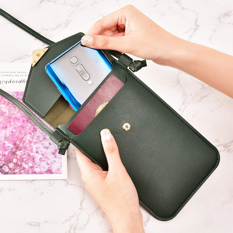 New single shoulder diagonal span buckle bag