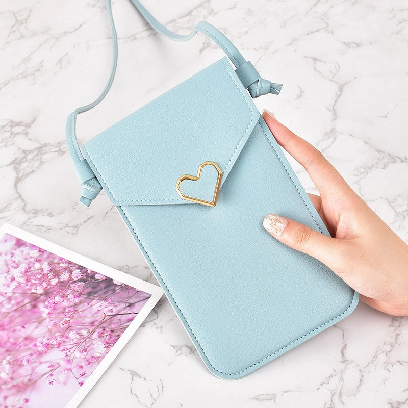 New single shoulder diagonal span buckle bag
