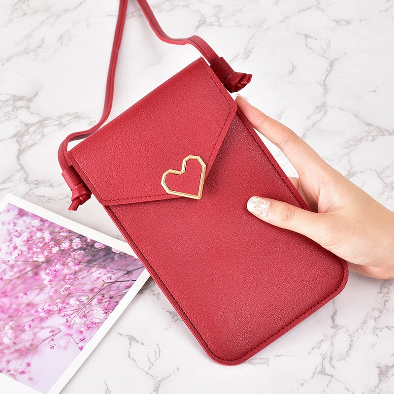 New single shoulder diagonal span buckle bag