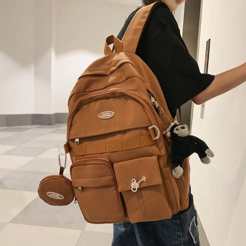 New style schoolbag for women simple large capacity backpack