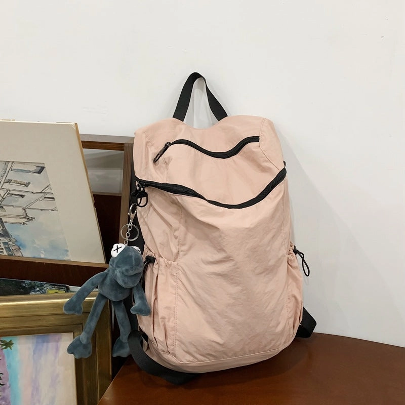 Nylon fabric backpack large capacity school bag