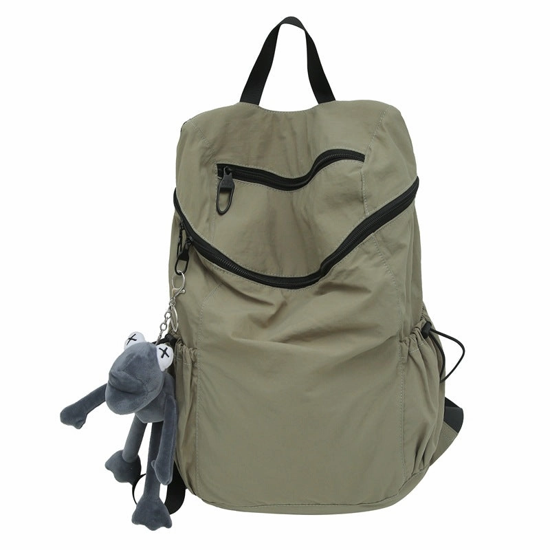 Nylon fabric backpack large capacity school bag