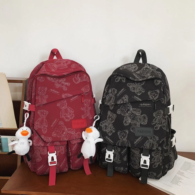 Nylon water-repellent backpack for junior high school students
