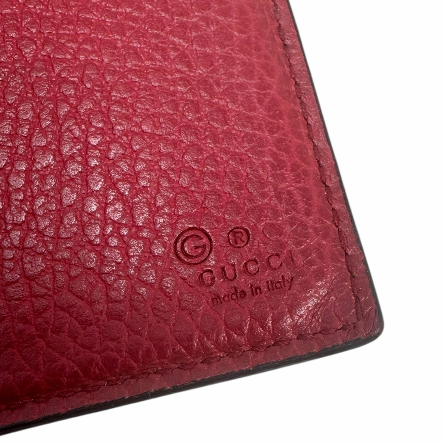Pebbled Calfskin Leather Continental Interlocking G Wallet Luxury Designer By Gucci, Size: Large