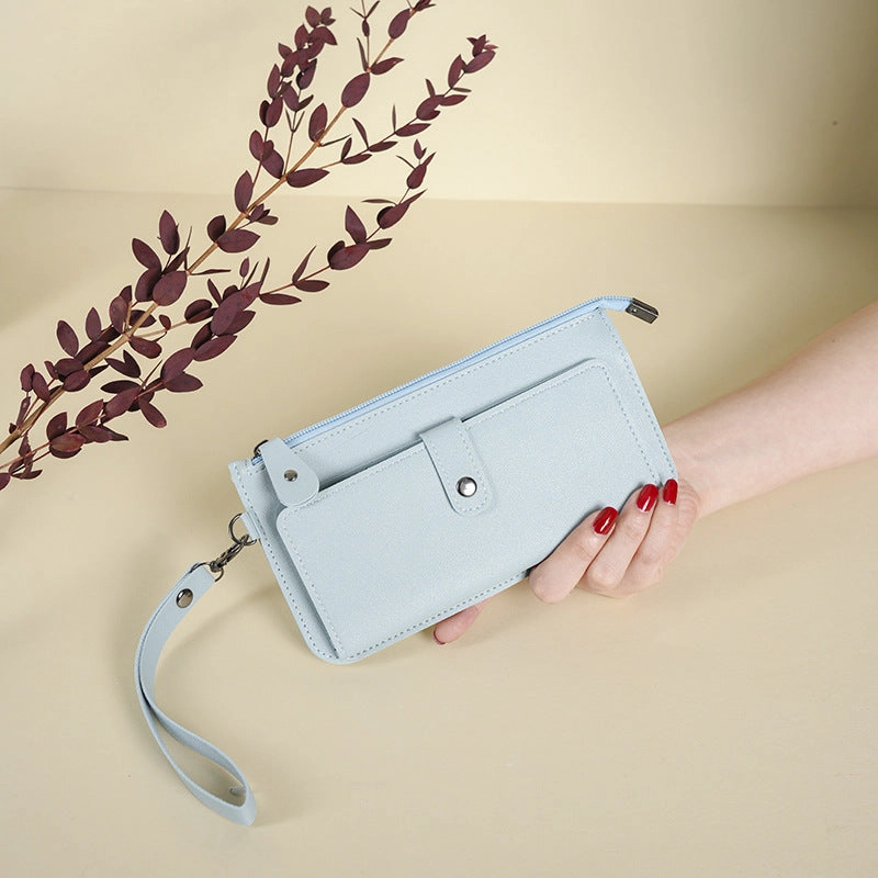 Portable buckle card bag clutch bag