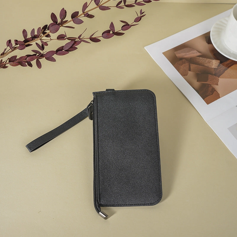 Portable buckle card bag clutch bag