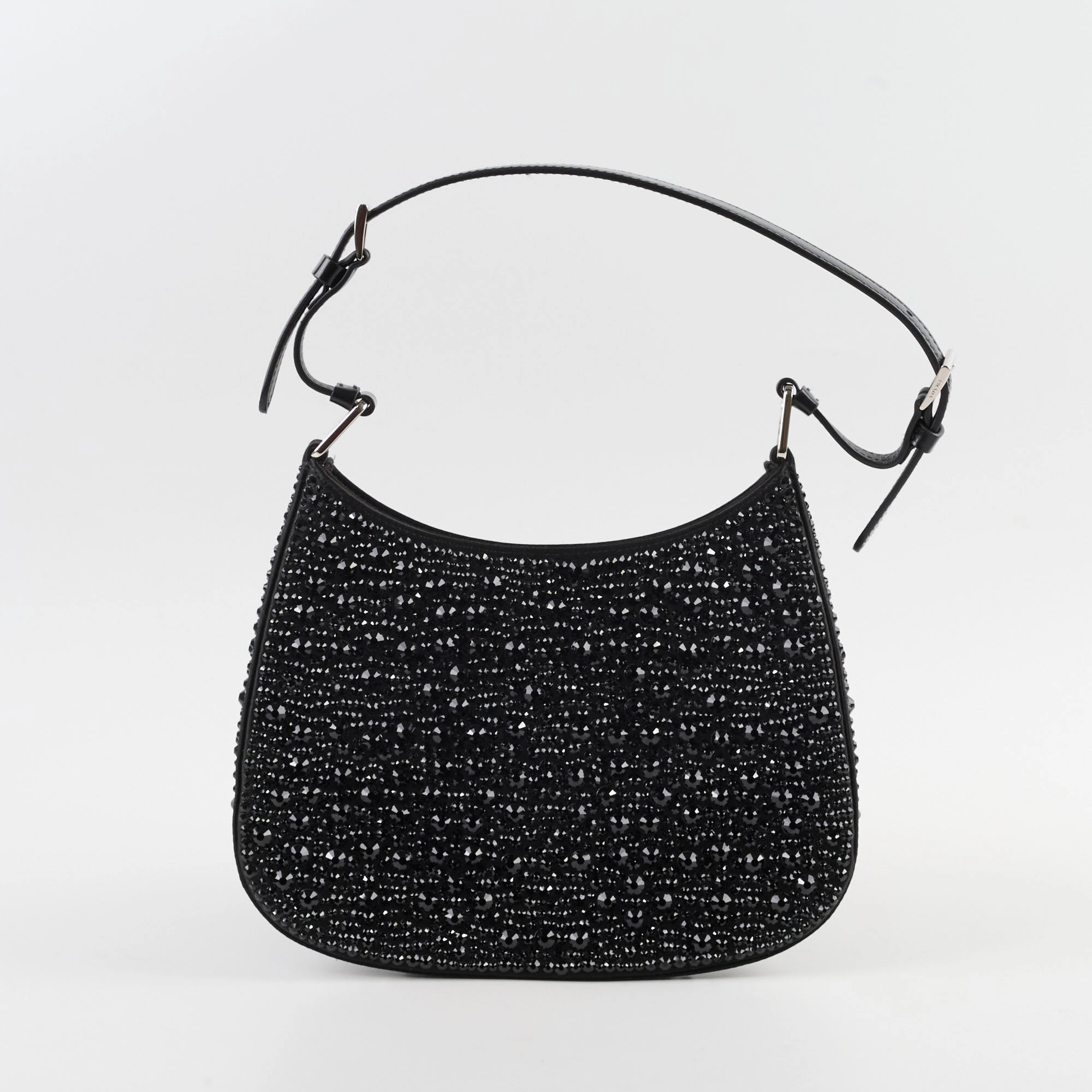 Prada Cleo Satin Bag With Crystals