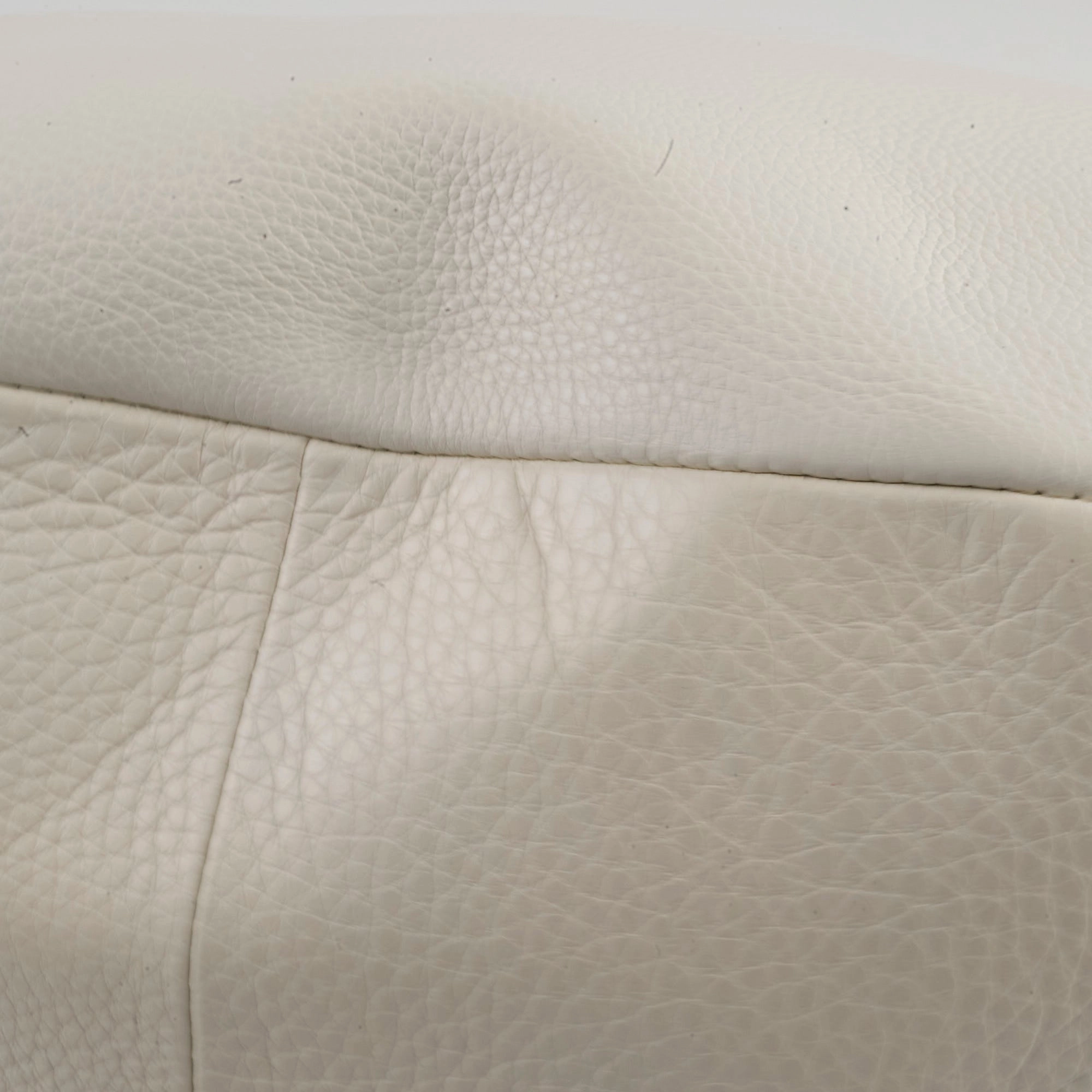 Prada Leather Shoulder Hobo Bag White