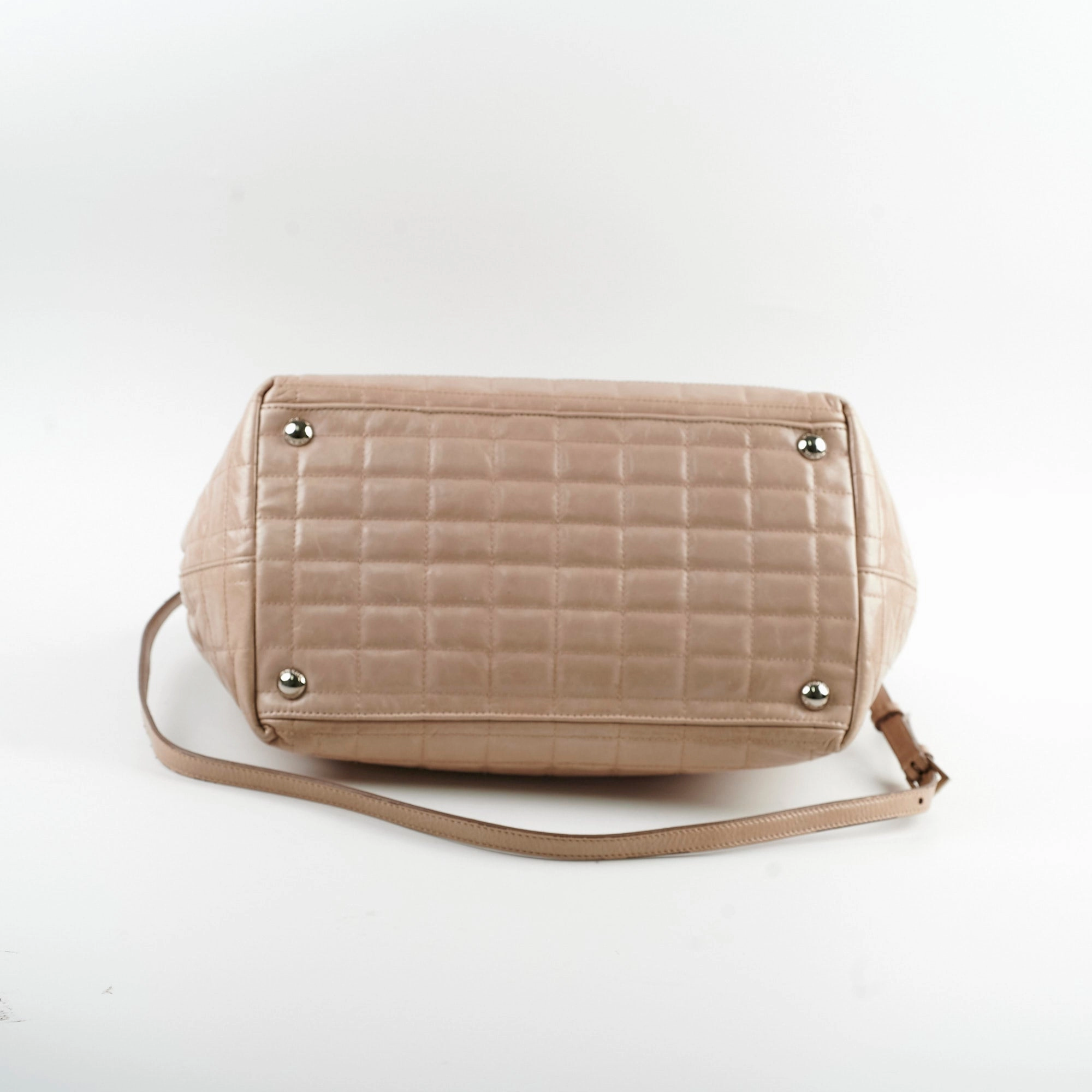 Prada Leather Tote Beige