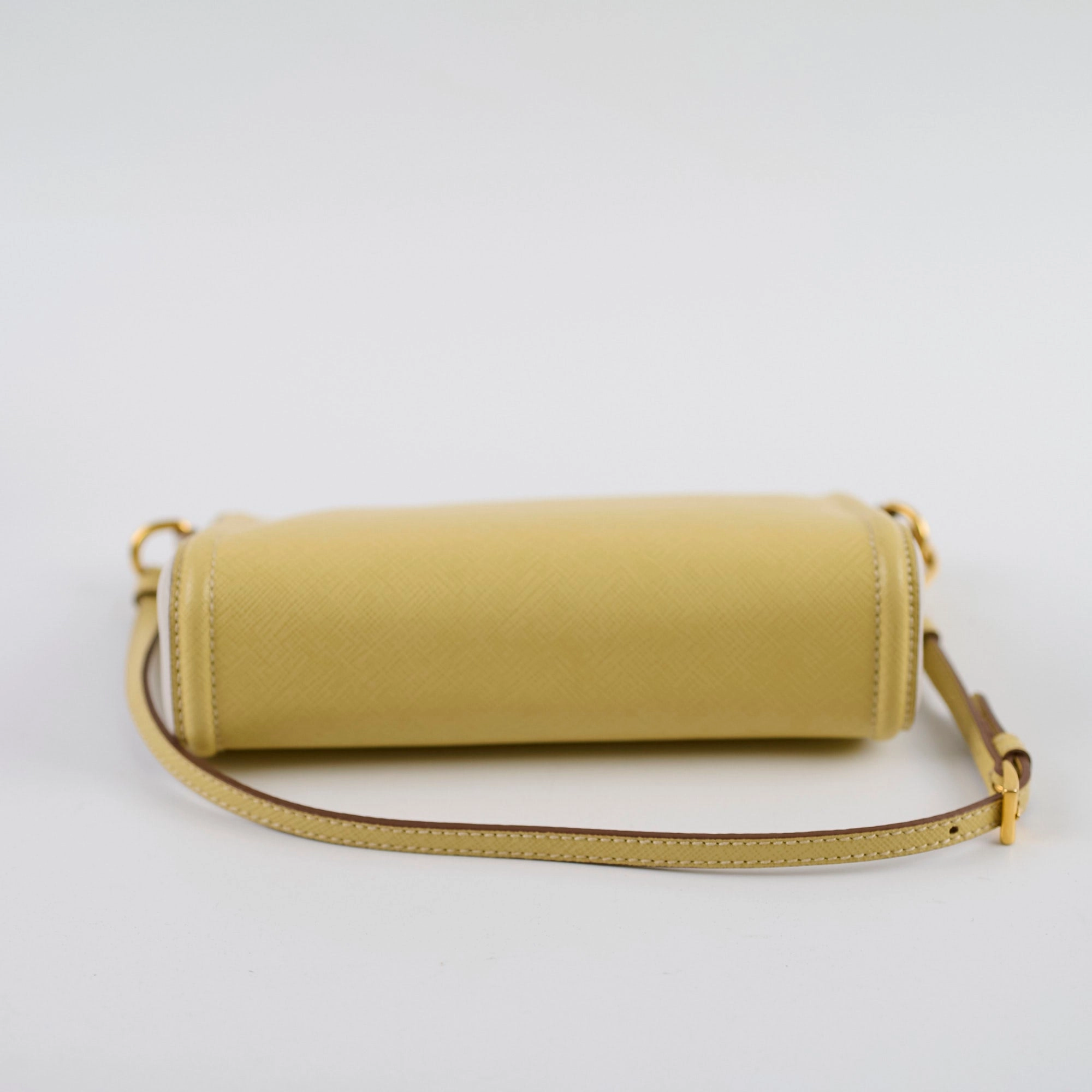 Prada Mini Saffiano Shoulder Bag Yellow