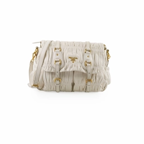 Prada Nappa Gauffre Nero White