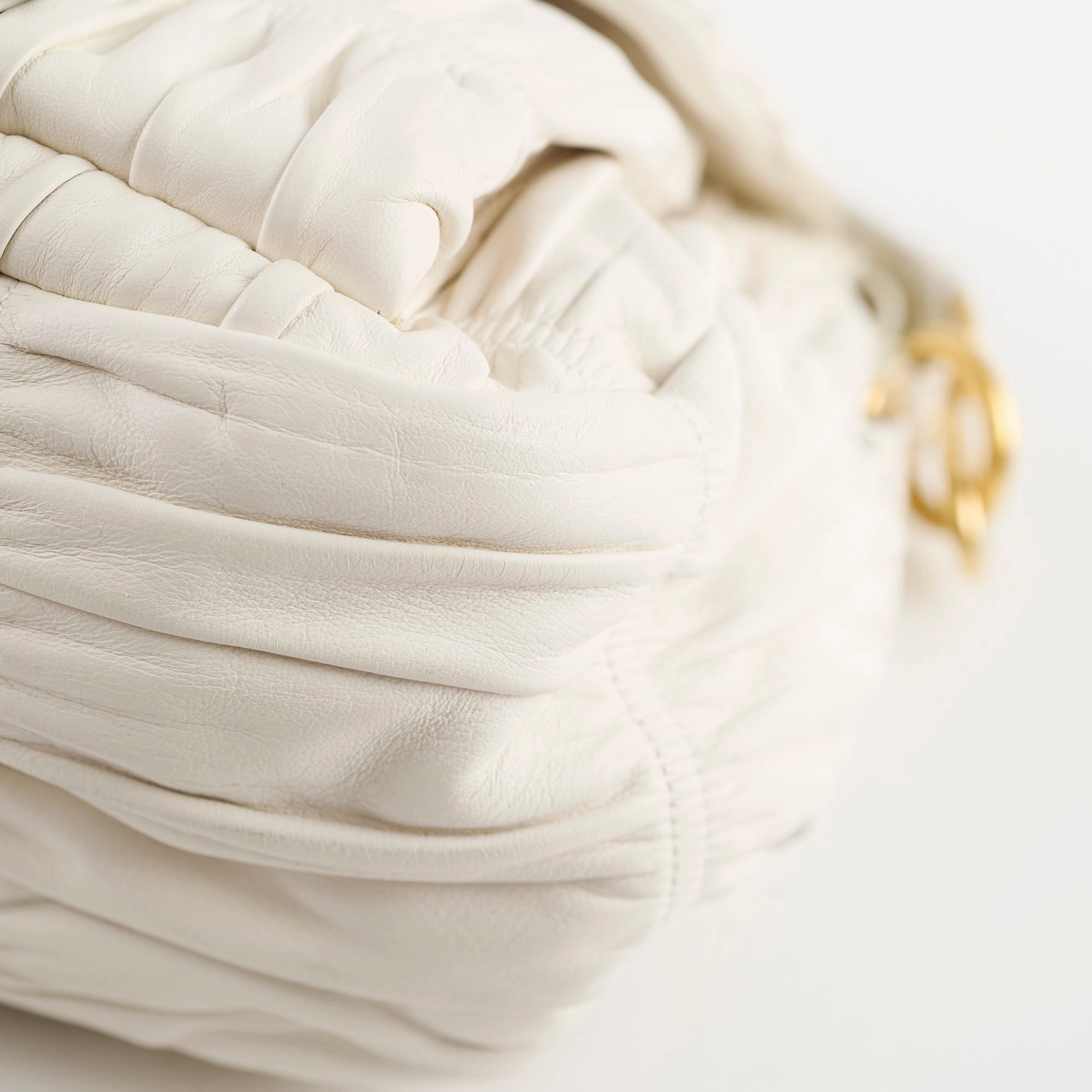 Prada Nappa Gauffre Nero White