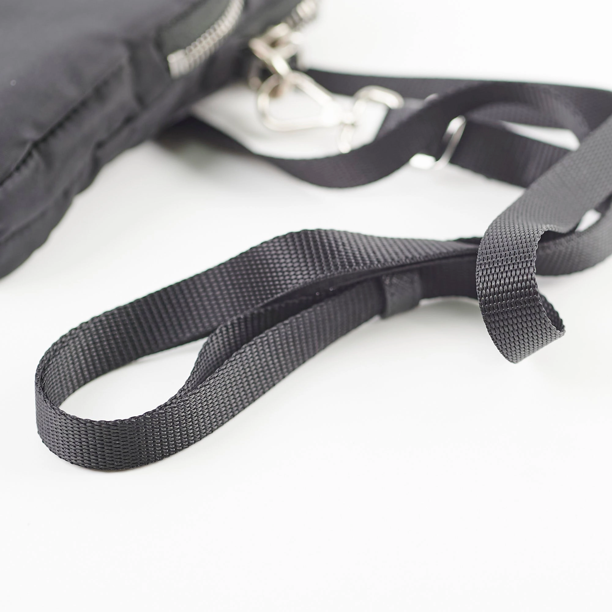 Prada Nylon Phone Case Crossbody Bag Black