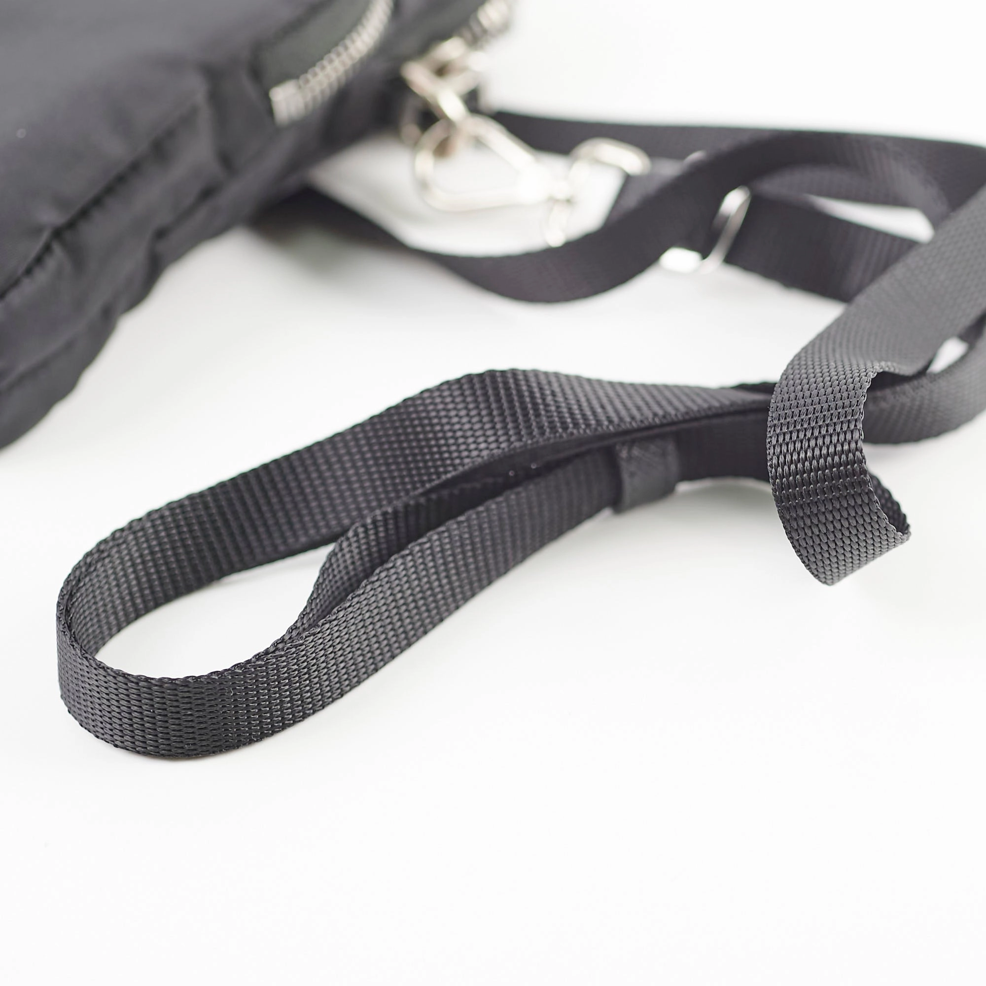 Prada Nylon Phone Case Crossbody Bag Black