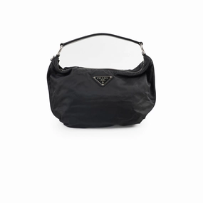 Prada Nylon Shoulder Bag Black