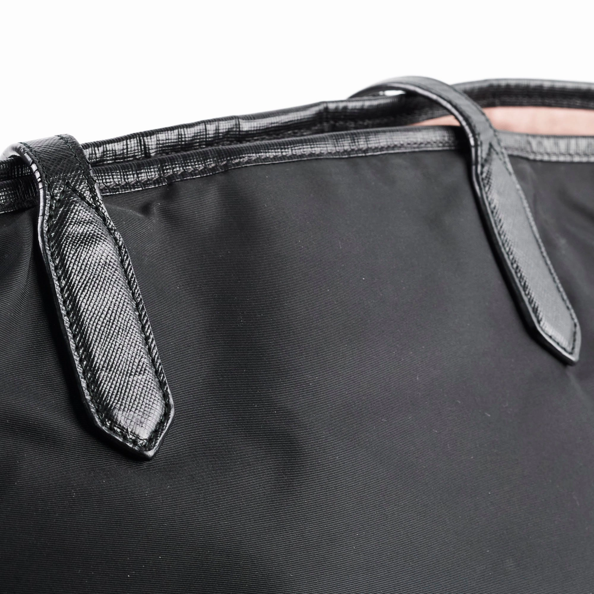 Prada Nylon Tote Bag Black