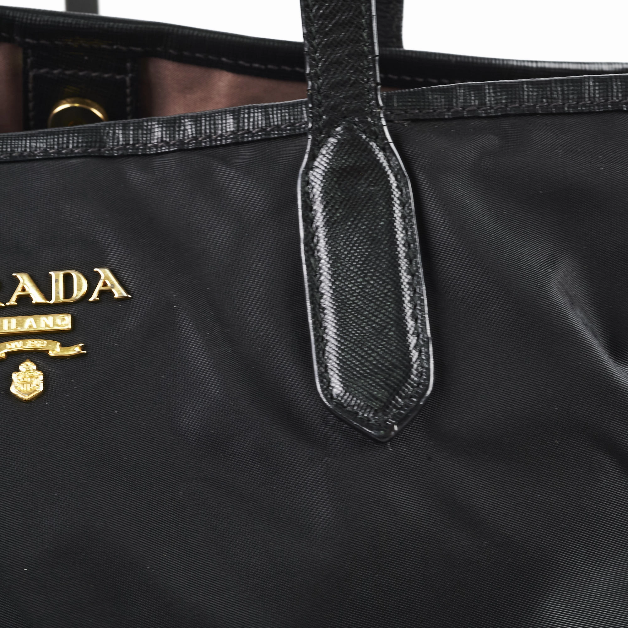Prada Nylon Tote Bag Black