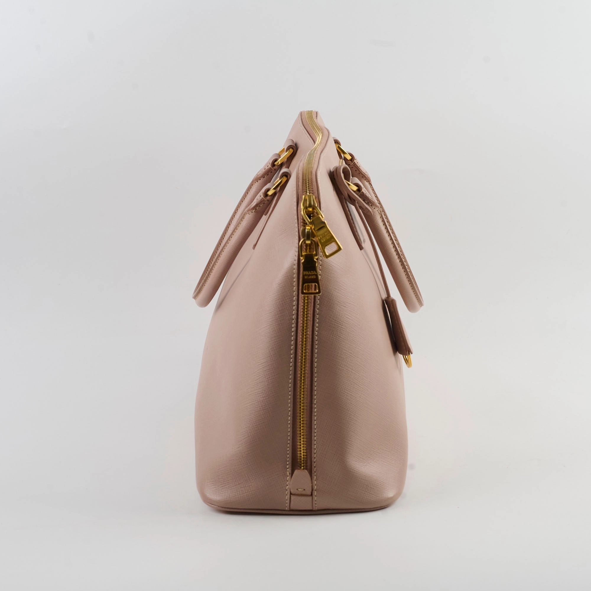 Prada Promenade Saffiano Pink Top Handle Bag
