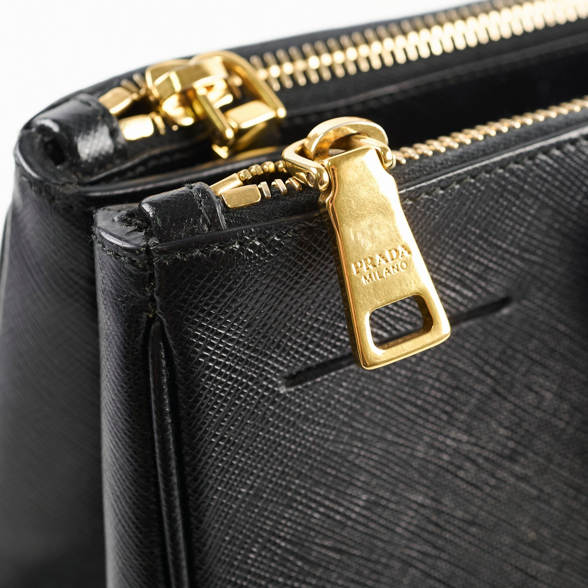 Prada Saffiano Black Tote Large