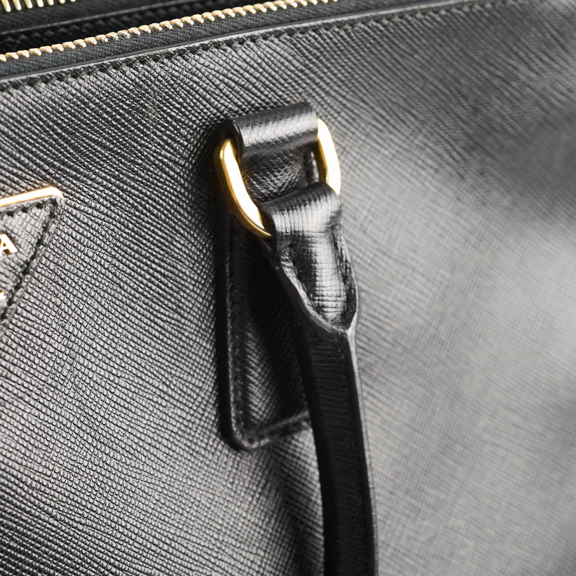 Prada Saffiano Black Tote Large