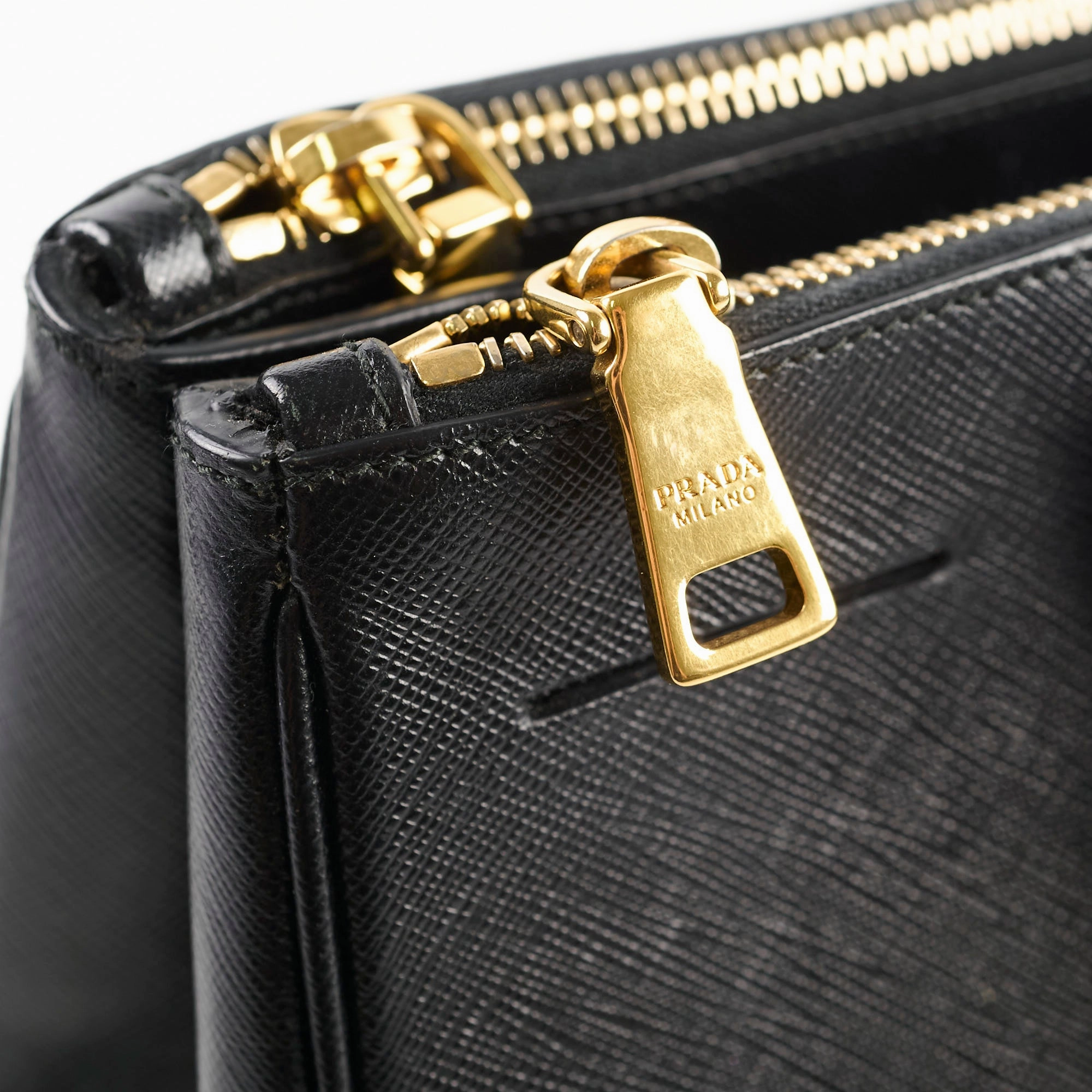Prada Saffiano Black Tote Large