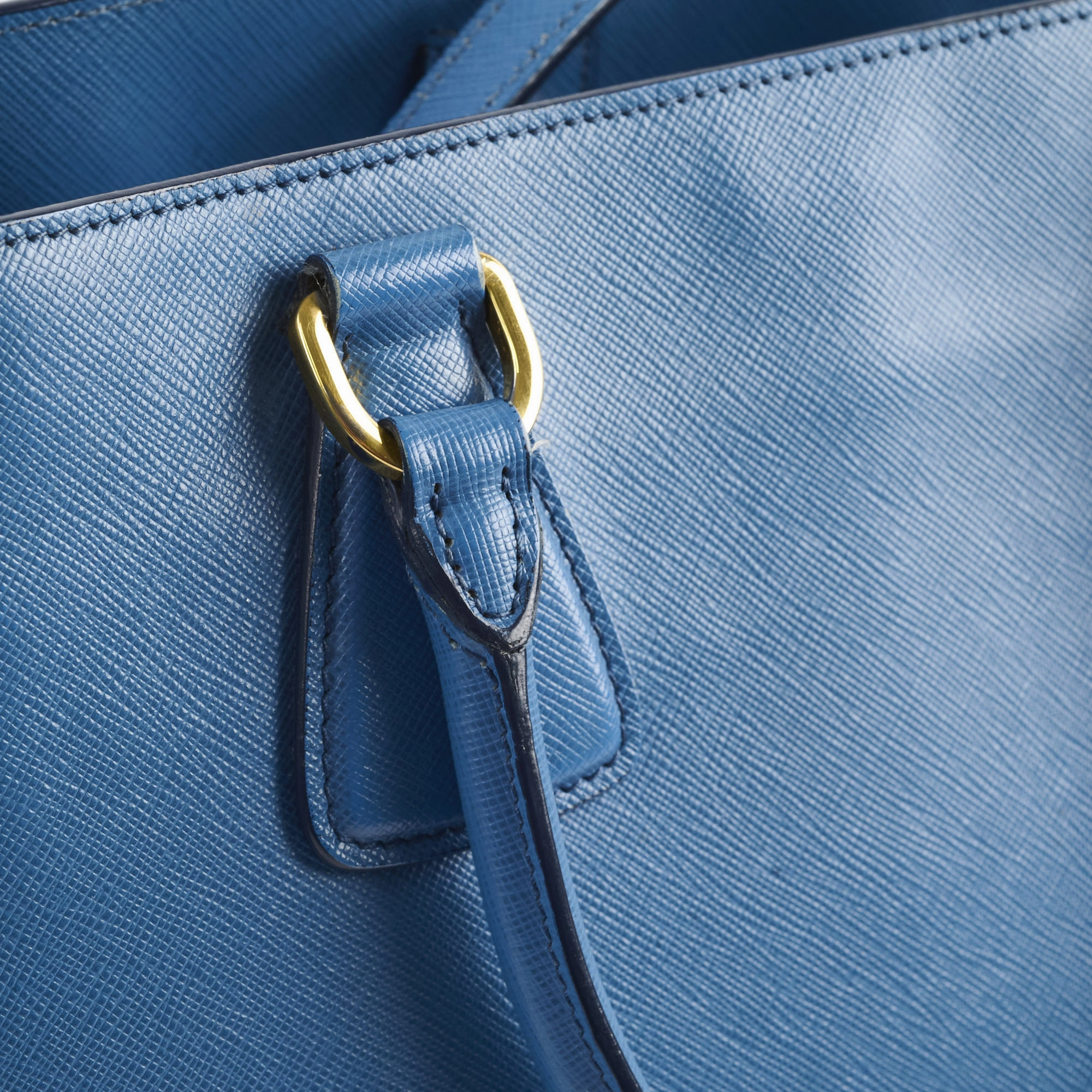 Prada Saffiano Blue Tote