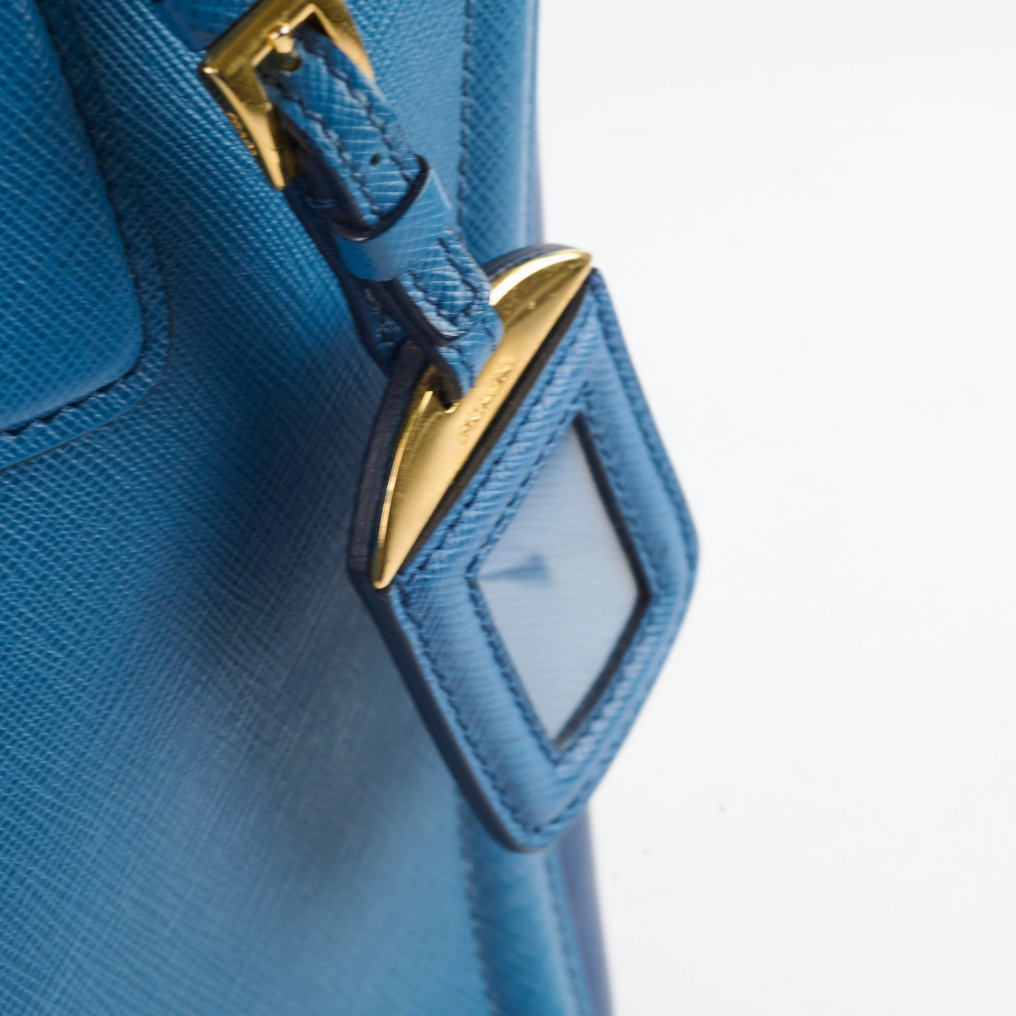 Prada Saffiano Blue Tote