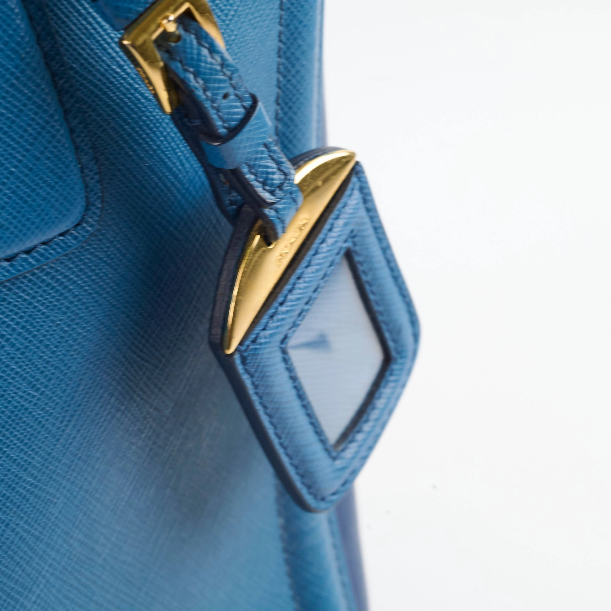Prada Saffiano Blue Tote