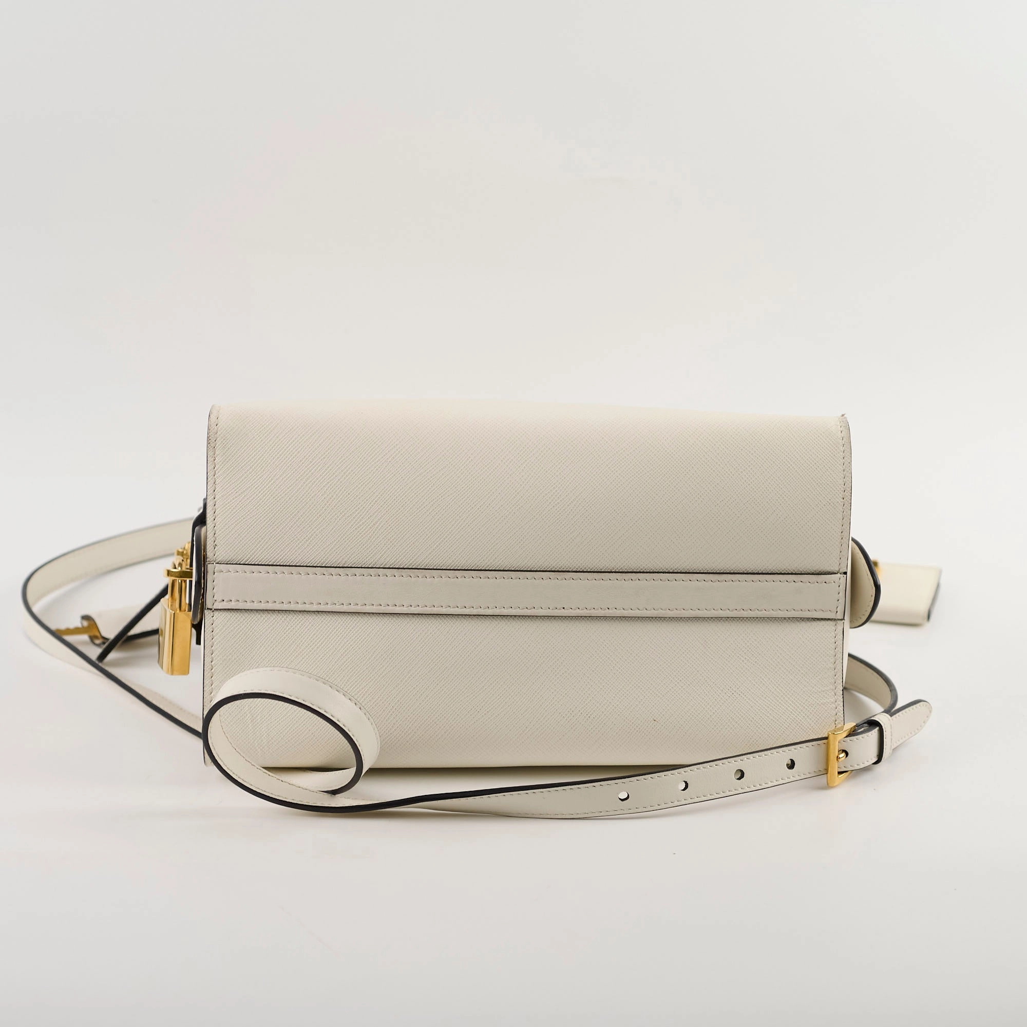 Prada Saffiano Tote Bag White