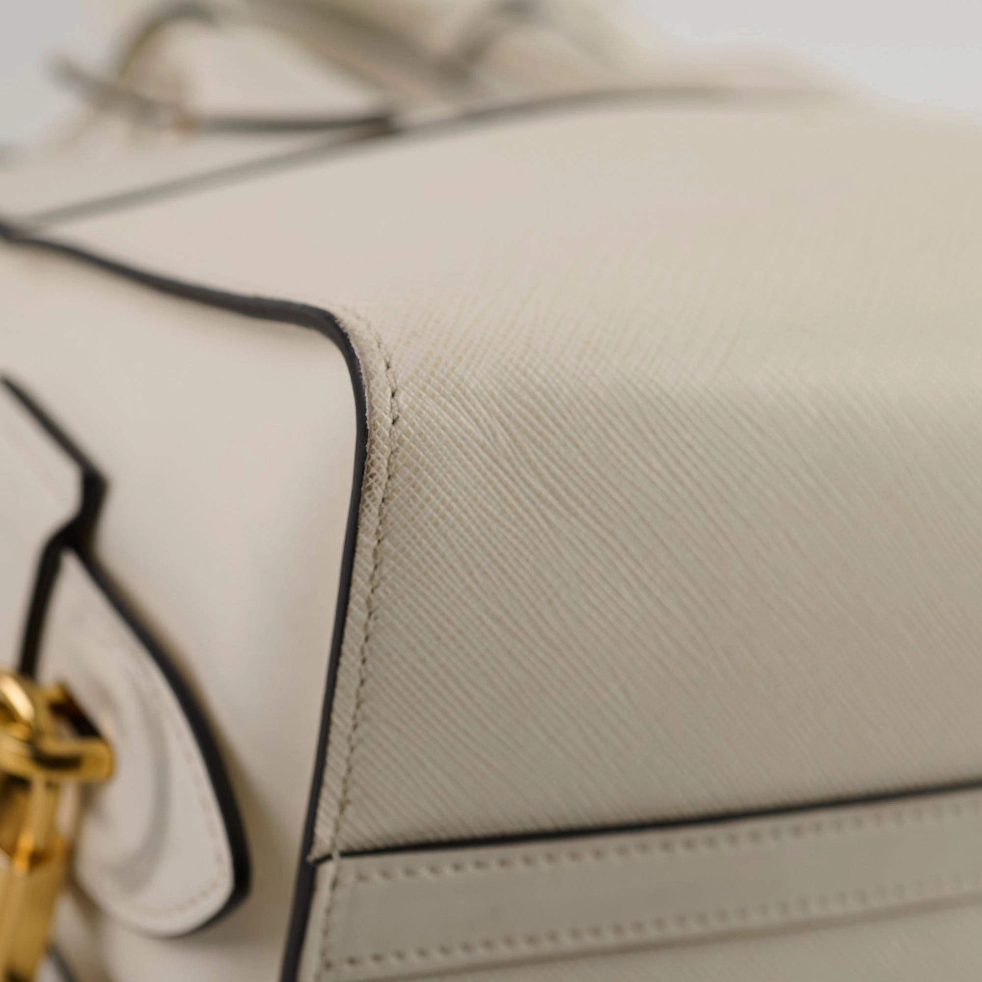 Prada Saffiano Tote Bag White