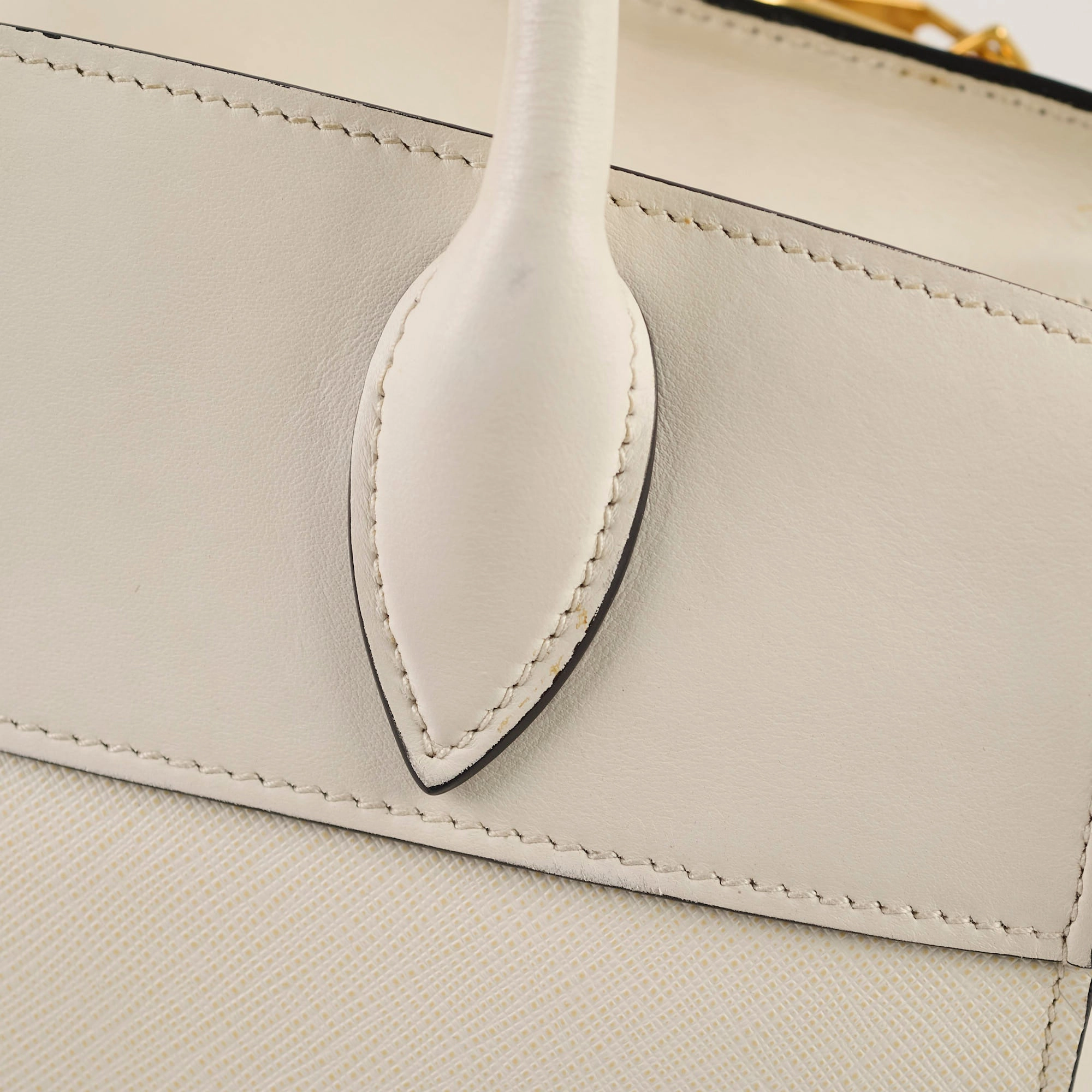 Prada Saffiano Tote Bag White