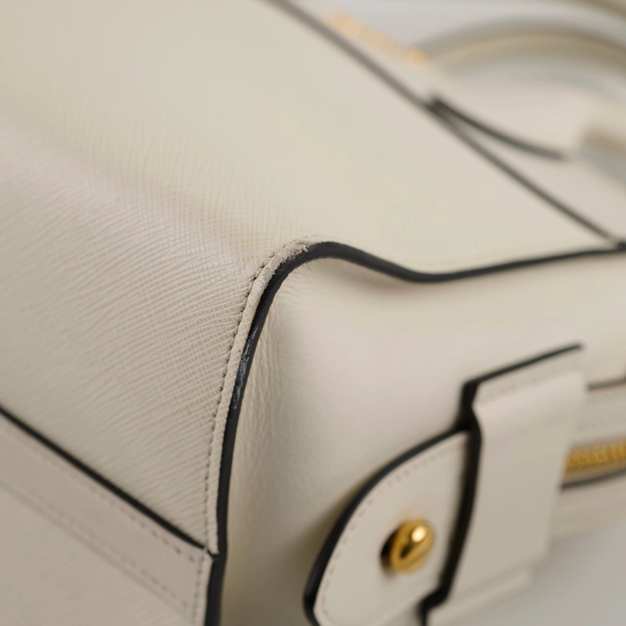 Prada Saffiano Tote Bag White
