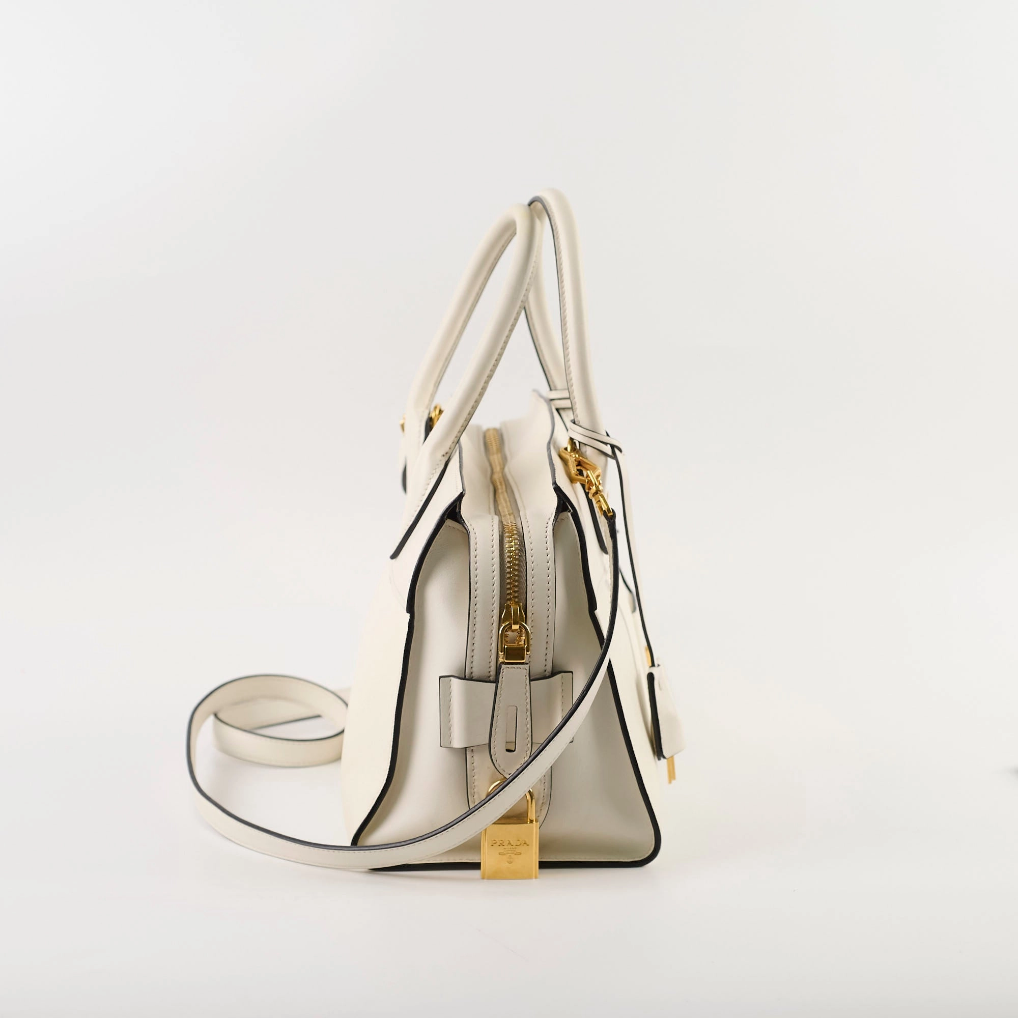 Prada Saffiano Tote Bag White