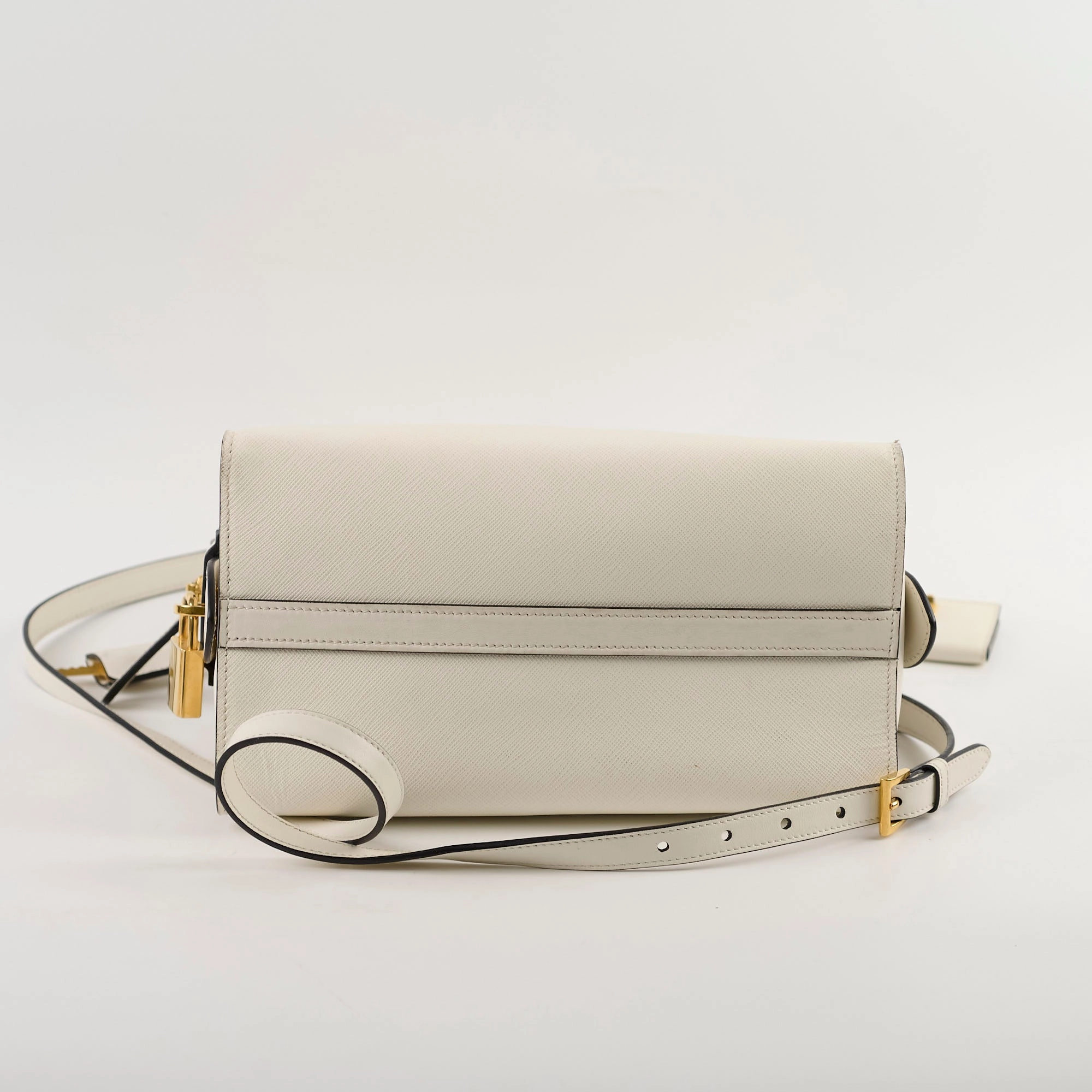 Prada Saffiano Tote Bag White