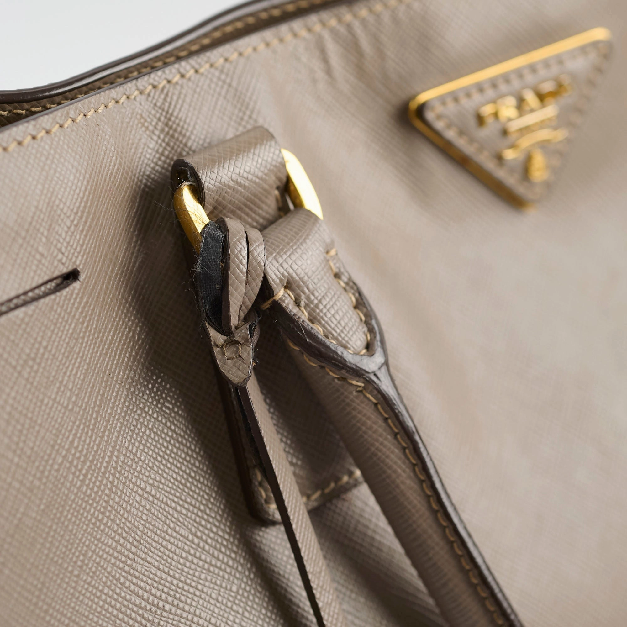 Prada Saffiano Tote Grey
