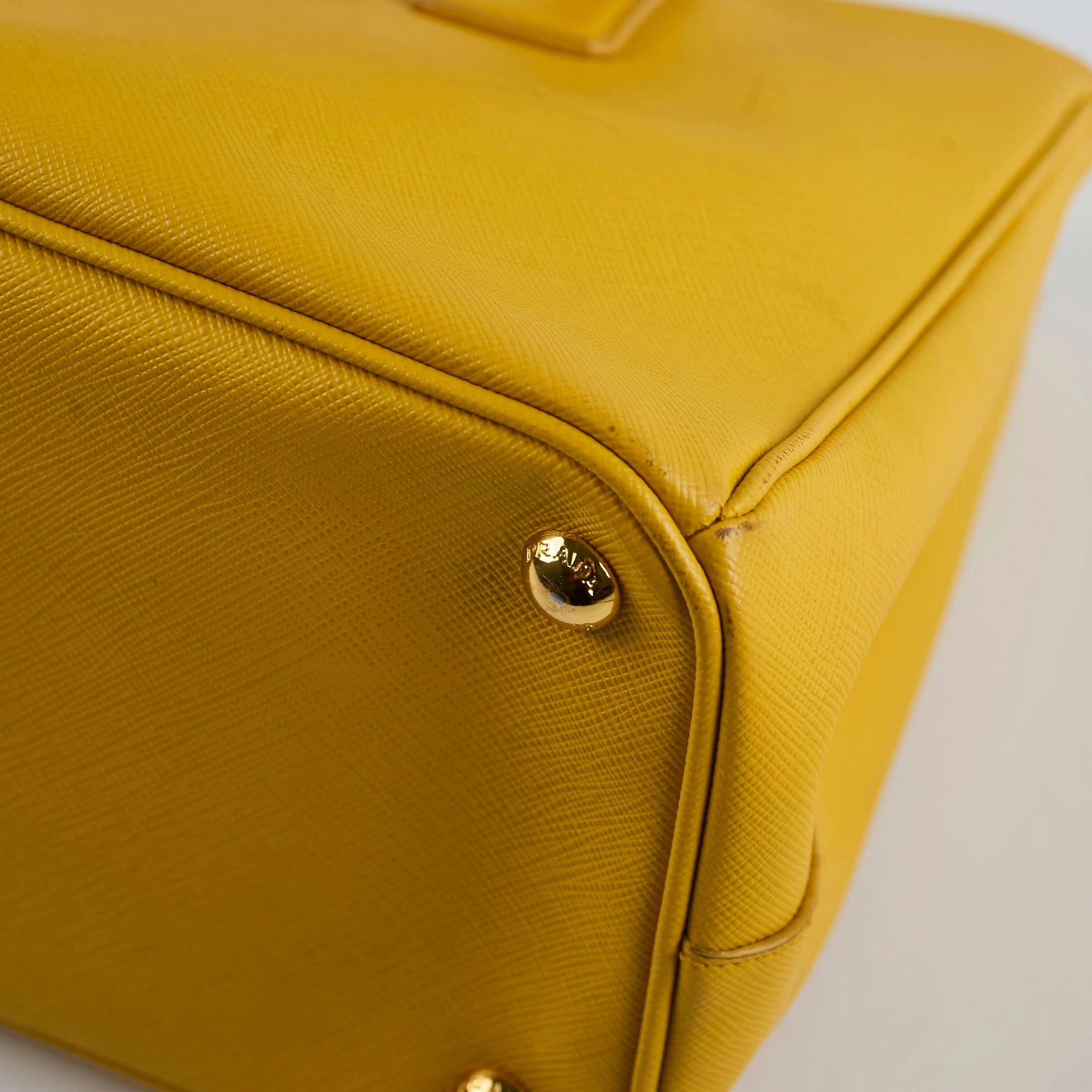 Prada Saffiano Tote Yellow