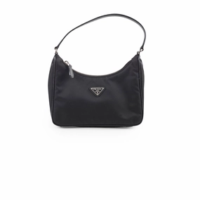 Prada shoulder bag Nylon 2005 Black