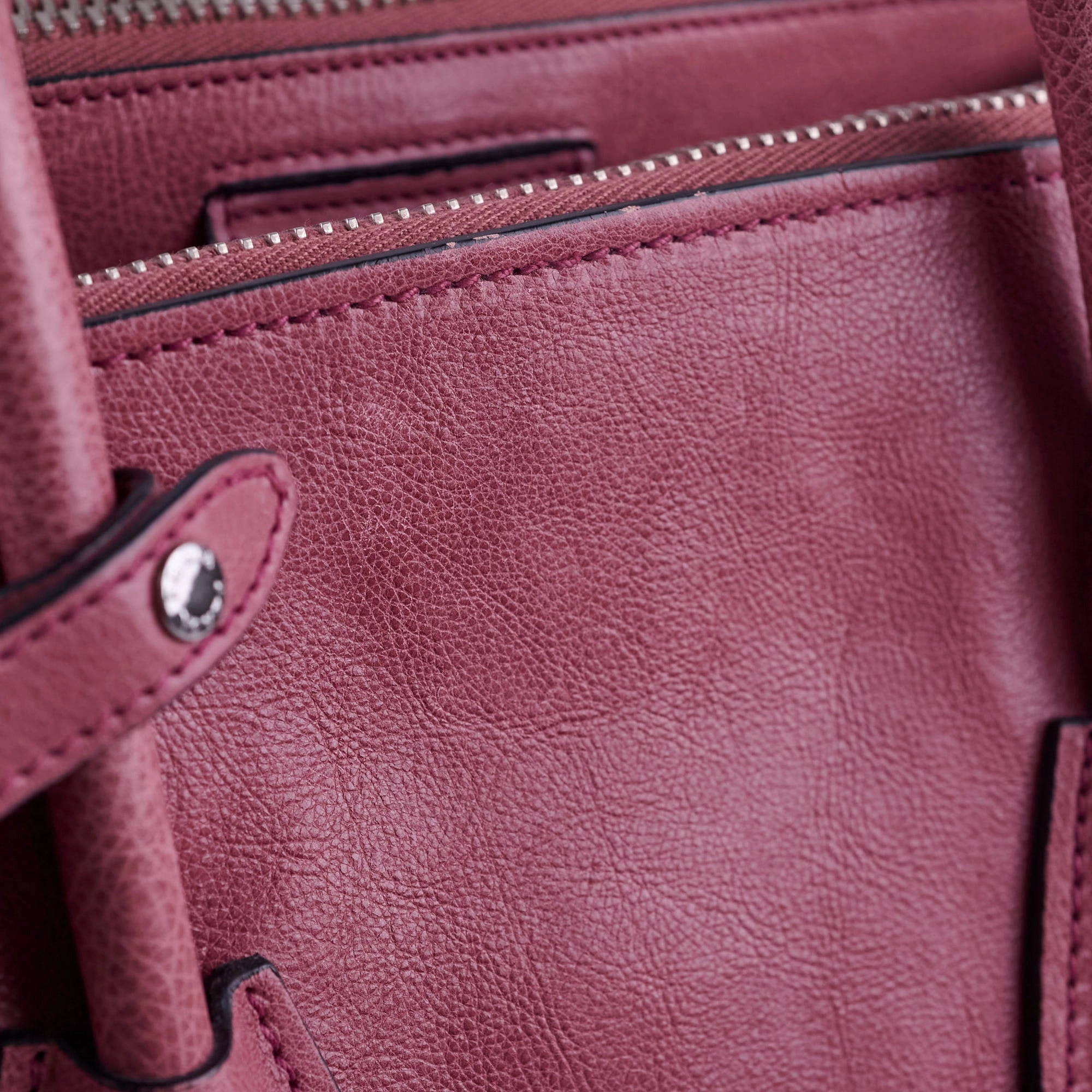 Prada Twin Pocket Leather Tote Pink