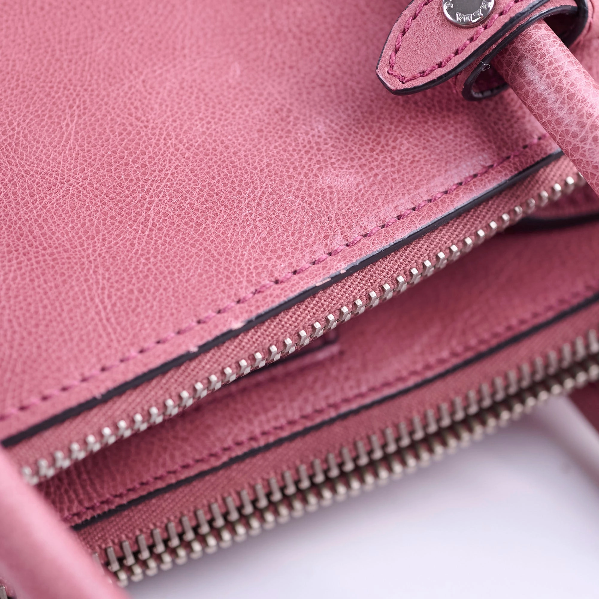 Prada Twin Pocket Leather Tote Pink