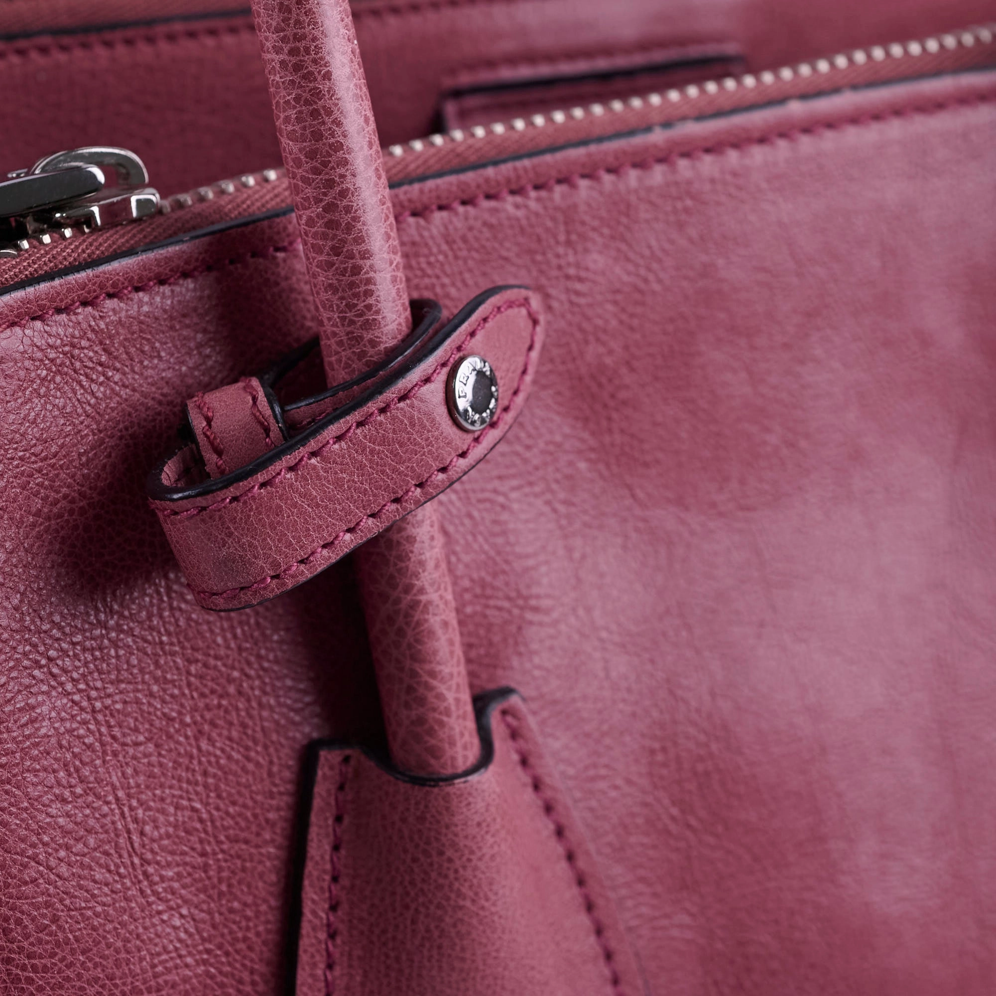 Prada Twin Pocket Leather Tote Pink