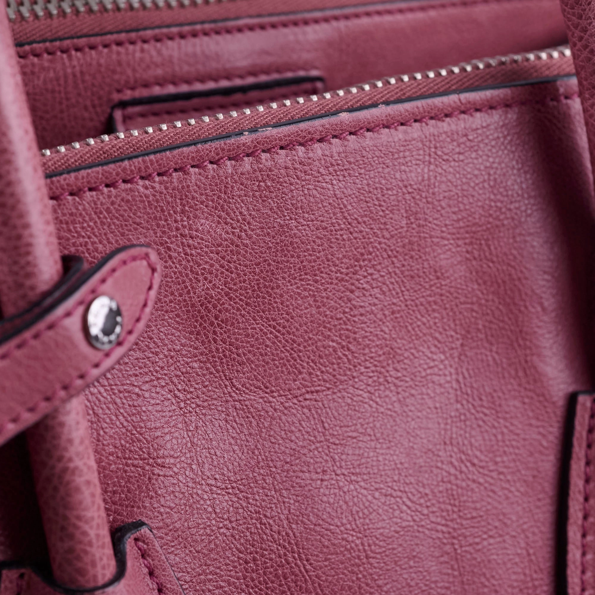 Prada Twin Pocket Leather Tote Pink
