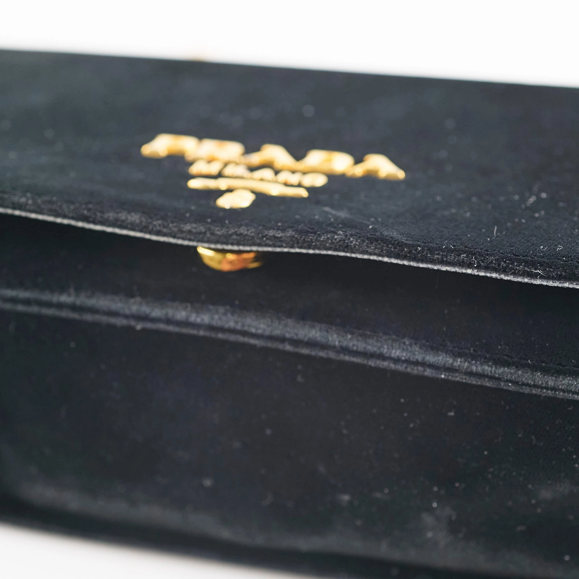 Prada Velvet Crossbody Bag Black