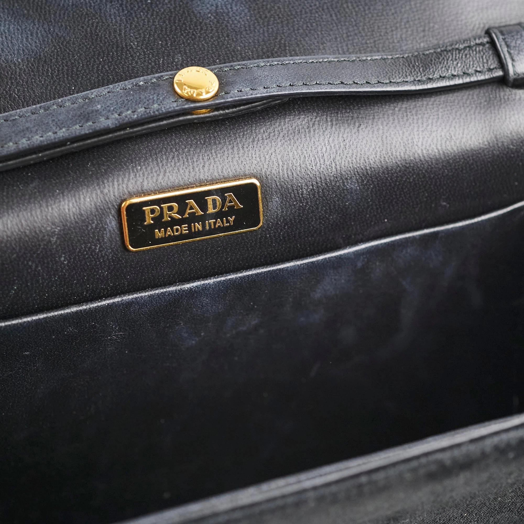 Prada Velvet Crossbody Bag Black