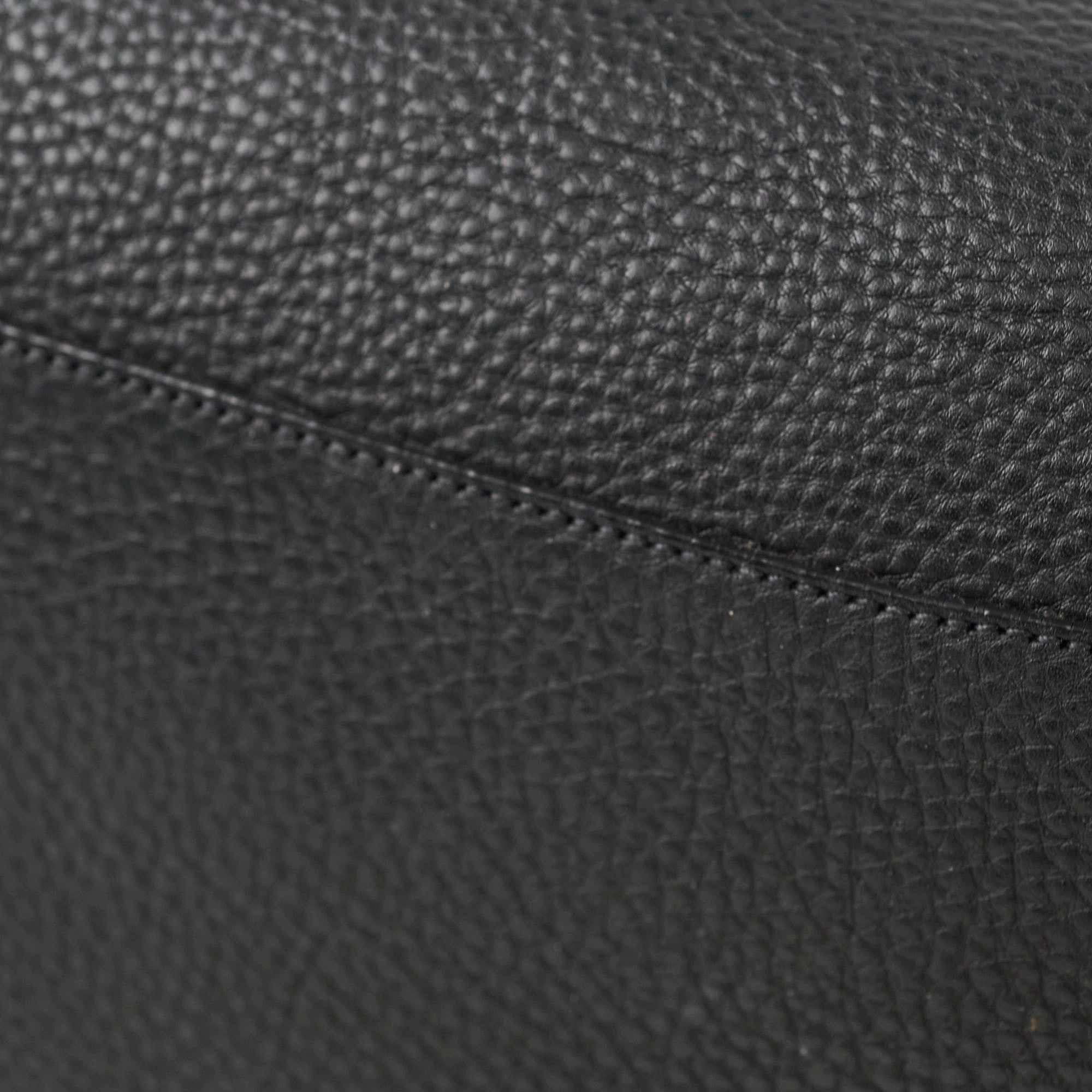 Prada Vitello Daino Leather Shopping Tote Black