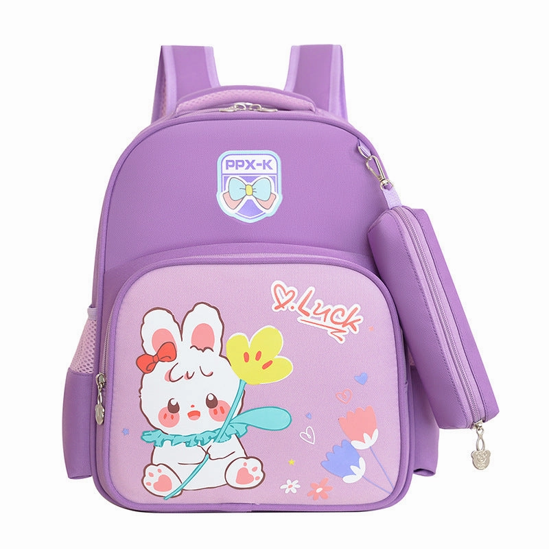 Primary school students' back protection and load-reducing breathable backpack