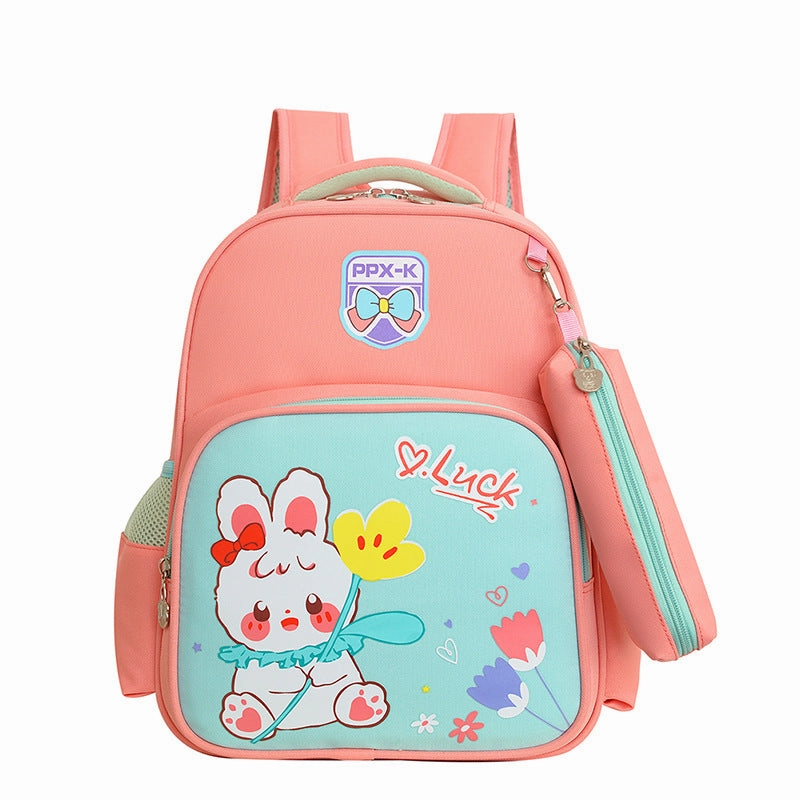 Primary school students' back protection and load-reducing breathable backpack